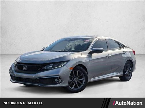 Lunar Silver Metallic 2021 Honda Civic EX-L