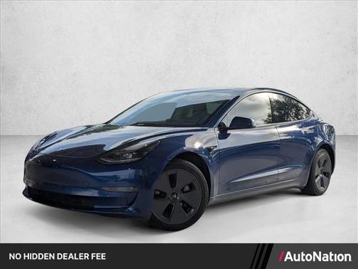 Deep Blue Metallic 2022 Tesla Model 3 Standard Range
