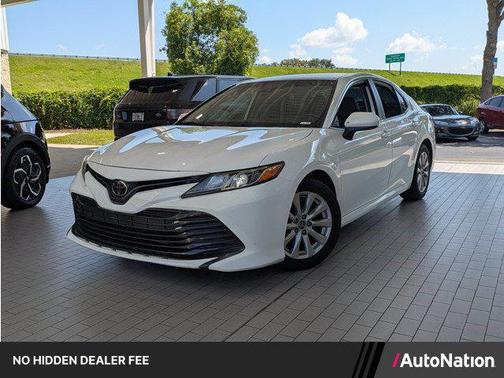 Super White 2019 Toyota Camry LE