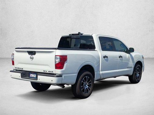 Glacier White 2024 Nissan Titan SV