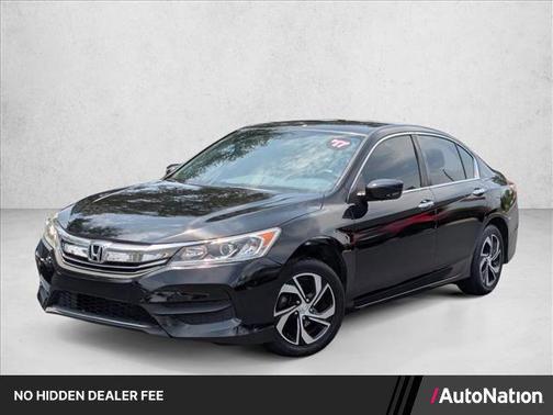 Black 2017 Honda Accord LX
