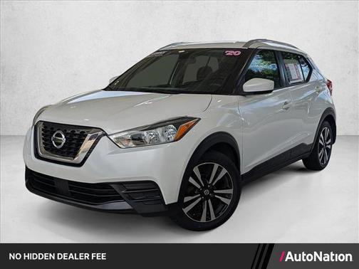 Aspen White TriCoat Pearl 2020 Nissan Kicks SV