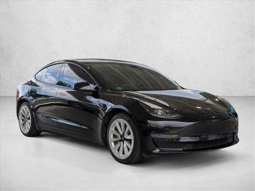 Solid Black 2022 Tesla Model 3 Standard Range