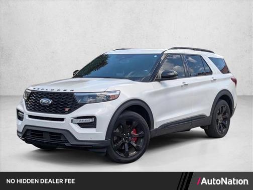Star White Metallic Tri-Coat 2024 Ford Explorer ST