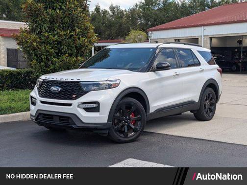 Star White Metallic Tri-Coat 2024 Ford Explorer ST