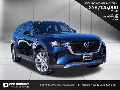 Deep Crystal Blue Mica 2025 Mazda CX-90 3.3 Turbo Premium Plus Package