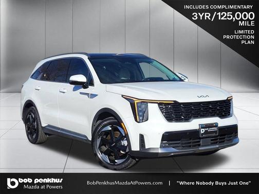 Snow White Pearl 2025 Kia Sorento Hybrid EX