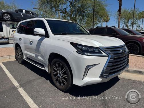 Eminent White Pearl 2021 Lexus LX 570 Three-Row