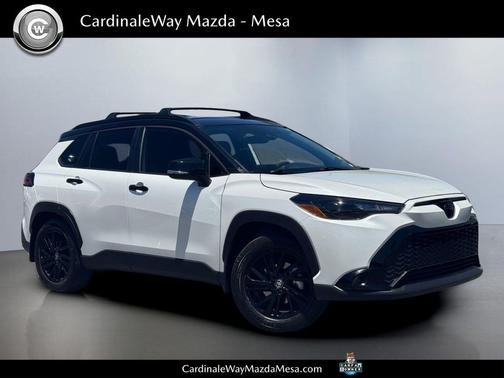 Wind Chill Pearl/Jet Black 2025 Toyota Corolla Hybrid L