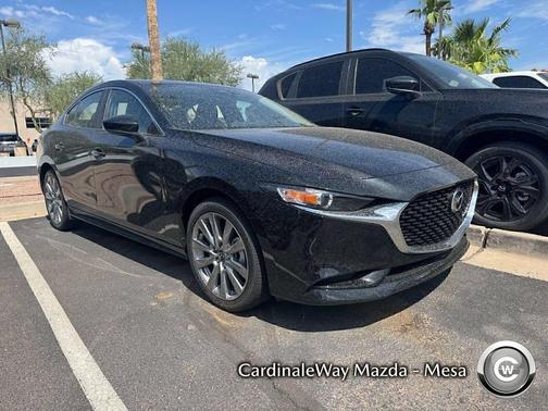 Jet Black Mica 2026 Mazda Mazda3 FWD w/Preferred Package