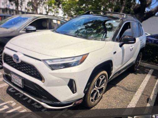 Wind Chill Pearl/Midnight Black Metallic 2024 Toyota RAV4 Prime XSE