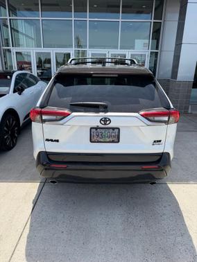 Wind Chill Pearl/Midnight Black Metallic 2025 Toyota RAV4 Plug-In Hybrid XSE