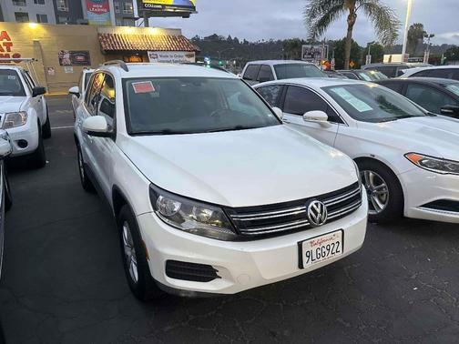 Pure White 2016 Volkswagen Tiguan S