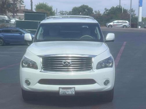 Moonlight White 2012 INFINITI QX56 Base