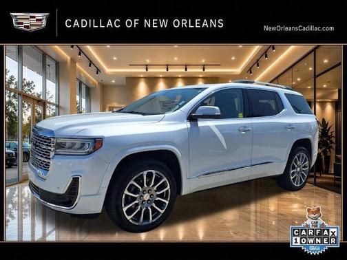 White Frost Tri-Coat 2023 GMC Acadia Denali