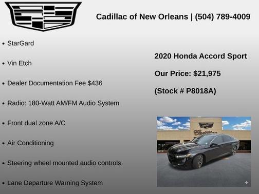 Black 2020 Honda Accord Sport 1.5T