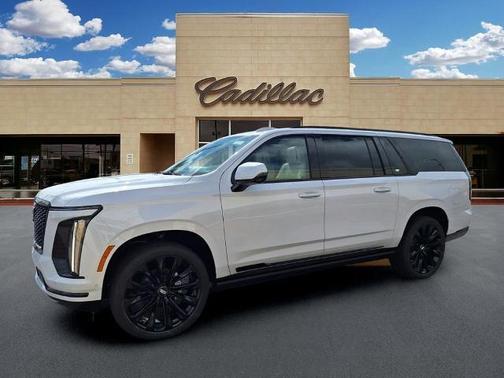 Vibrant White 2026 Cadillac Escalade ESV Platinum Sport
