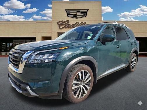 Obsidian Green 2025 Nissan Pathfinder Platinum