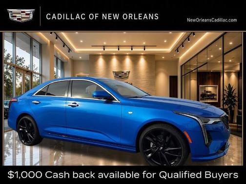 Coastal Blue Metallic 2026 Cadillac CT4 Premium Luxury