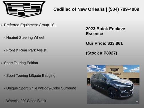 Ebony Twilight Metallic 2023 Buick Enclave Essence