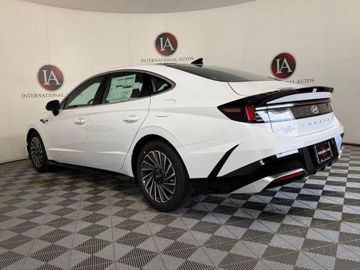 Serenity White 2026 Hyundai SONATA Hybrid SE