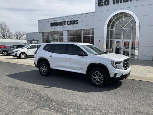 White Frost Tri-Coat 2024 GMC Acadia AT4