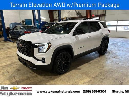 Summit White 2026 GMC Terrain AWD Elevation