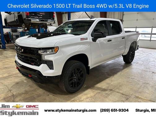 Summit White 2026 Chevrolet Silverado 1500 LT Trail Boss