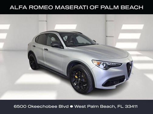 Silverstone Gray Metallic 2019 Alfa Romeo Stelvio Ti Sport