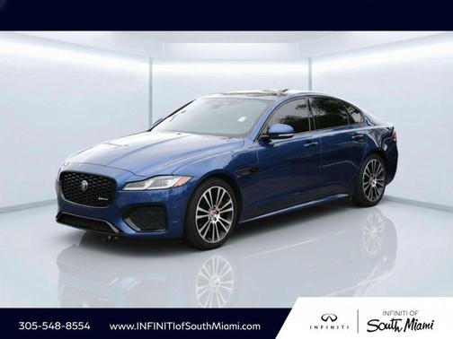 Bluefire Blue Metallic 2022 Jaguar XF R-Dynamic SE P300 AWD Automatic