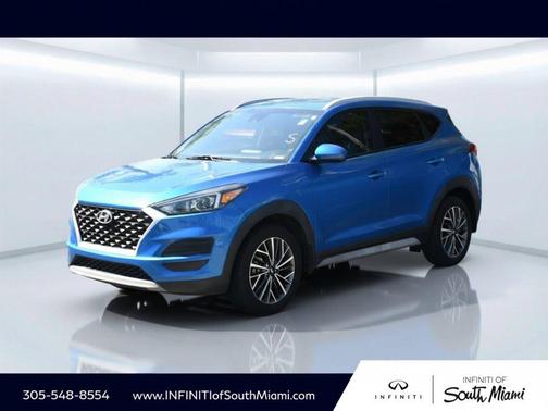 Aqua Blue 2021 Hyundai TUCSON SEL