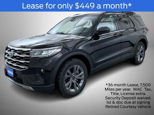 Agate Black Metallic 2026 Ford Explorer Active