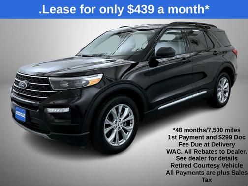 Agate Black Metallic 2023 Ford Explorer XLT