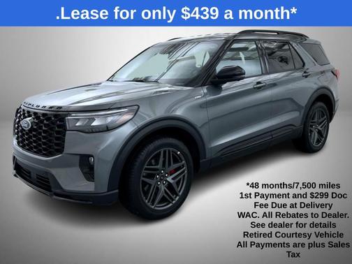 Gray Metallic 2025 Ford Explorer ST-Line