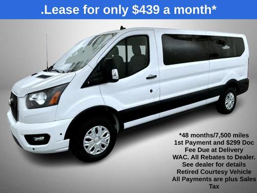 Oxford White 2024 Ford Transit-350 XLT