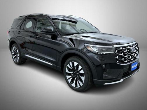 Agate Black Metallic 2026 Ford Explorer Platinum