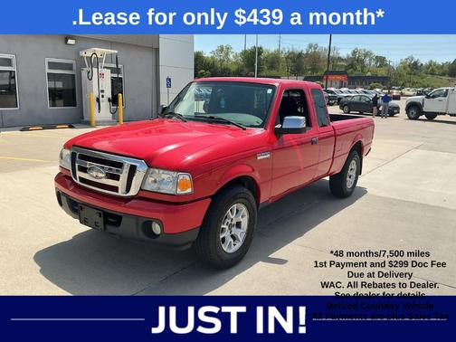 Red 2009 Ford Ranger XLT