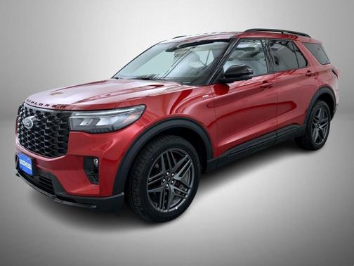Red Metallic 2025 Ford Explorer ST-Line