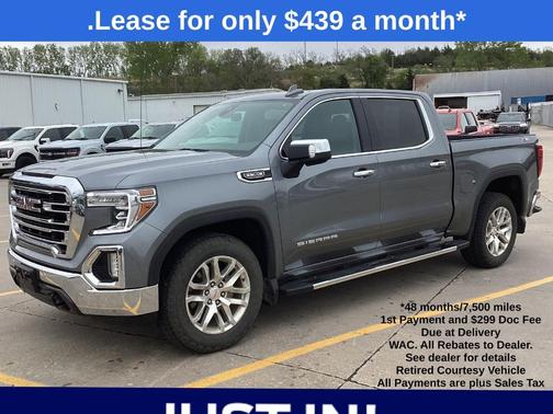 Satin Steel Metallic 2021 GMC Sierra 1500 SLT