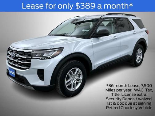 Space White Metallic 2026 Ford Explorer Active