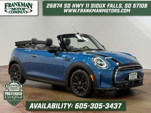 Island Blue Metallic 2024 MINI Convertible Cooper