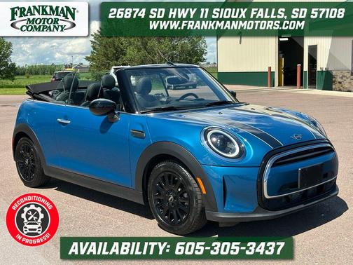 Island Blue Metallic 2024 MINI Convertible Cooper