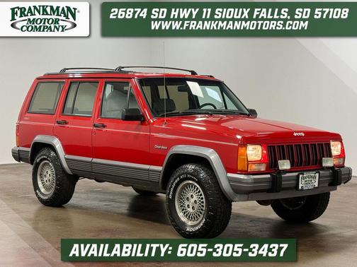 Red 1994 Jeep Cherokee Country