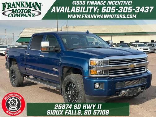 Deep Ocean Blue Metallic 2015 Chevrolet Silverado 2500 High Country