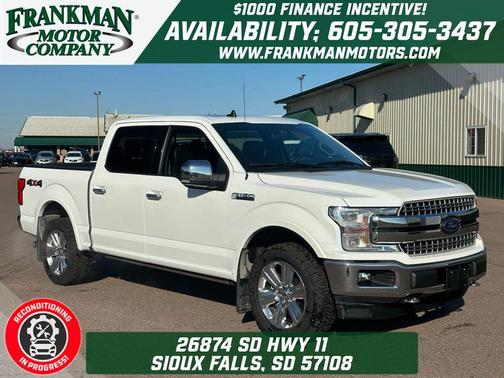 Star White Metallic Tri-Coat 2020 Ford F-150 Lariat
