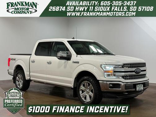 Star White Metallic Tri-Coat 2020 Ford F-150 Lariat