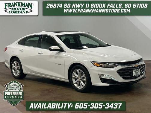Summit White 2024 Chevrolet Malibu FWD 1LT