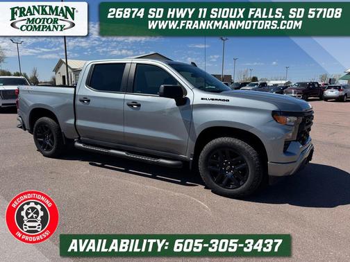 Sterling Grey Metallic 2024 Chevrolet Silverado 1500 Custom