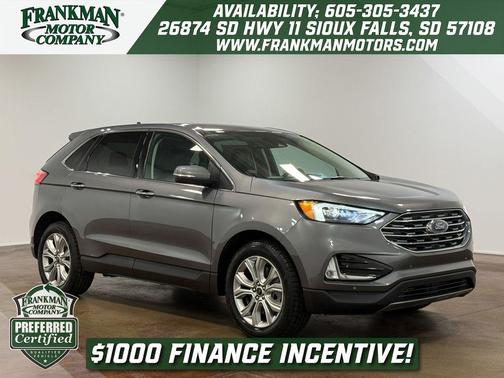 Gray Metallic 2024 Ford Edge Titanium