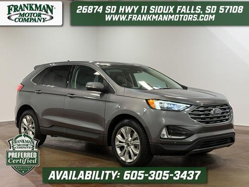 Gray Metallic 2024 Ford Edge Titanium